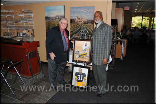 Art rooney, Jr. and L.C. Greenwood