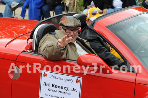 Art Rooney, Jr. was the Grand Marshal of the Autumn Glory Festival Parade in Oakland, Maryland
