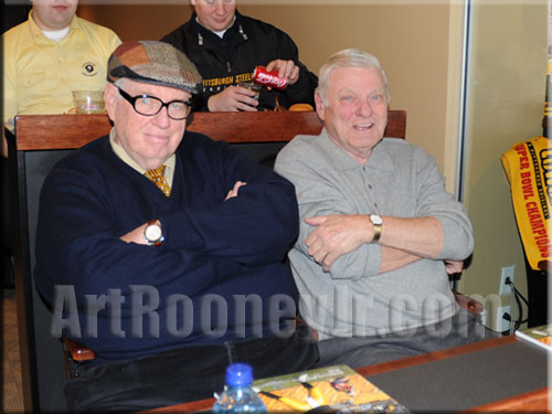 Art Rooney, Jr. and former Steelers defensive back Jack Butler