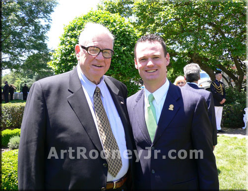 Art Rooney Jr. and City of Pittsburgh Mayor Luke Ravenstahl at the White House